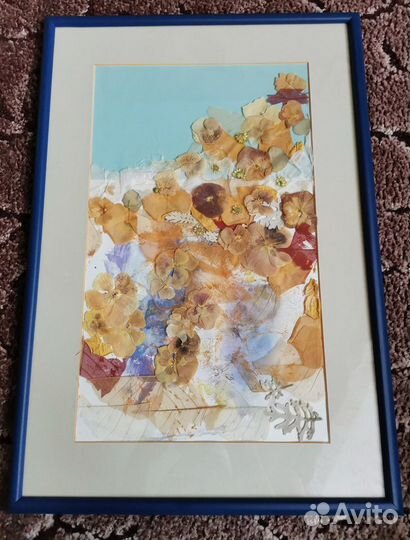 Картина из сухих цветов