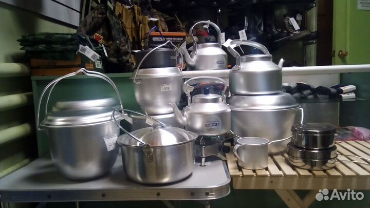 Котелки костровые,Чайники костровые,Плитки турист