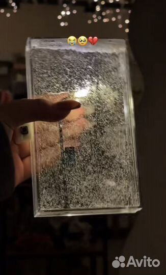 Ночник фонарь со снегом