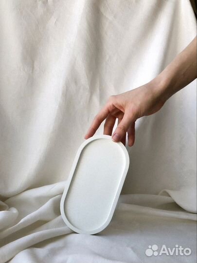 Поднос из гипса