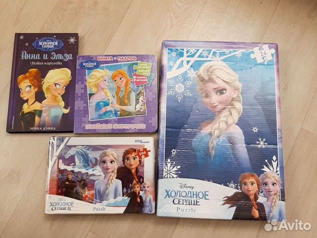 Пазлы, книги Холодное сердце