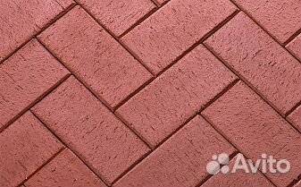 Брусчатка клинкерная лср Эдинбург темно-красный