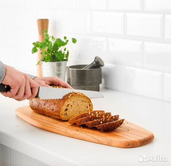 Разделочная доска IKEA fascinera 52x22 см, акация