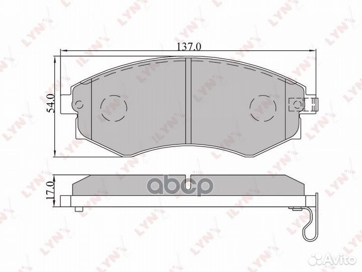 Колодки тормозные дисковые перед BD3607