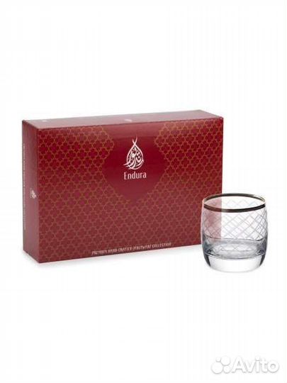 Набор стаканов низких и высоких 6 шт Gold Endura