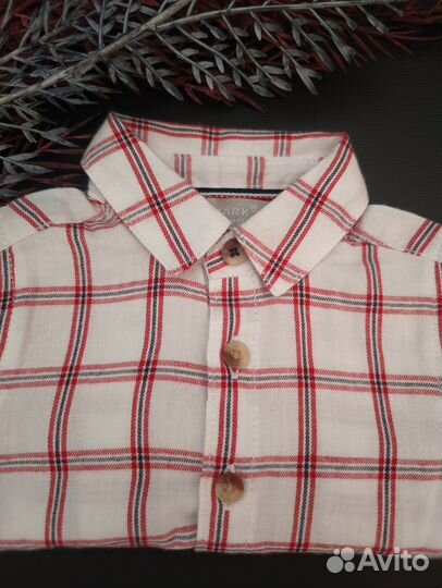 Рубашка в клетку детская
