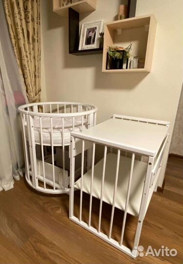 Новая круглая кроватка 8 в 1