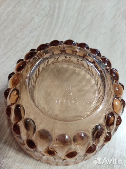 Сахарница из цветного стекла СССР