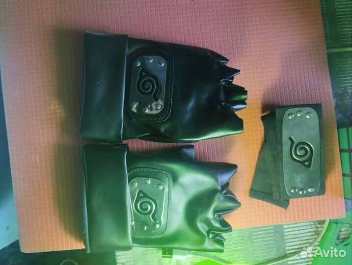 Аниме Наруто перчатки и повязка