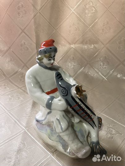 Статуэтка емеля со щукой СССР