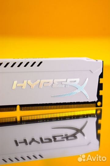 Память HyperX Fury DDR3 1600 мгц 2*8 гб dimm белая