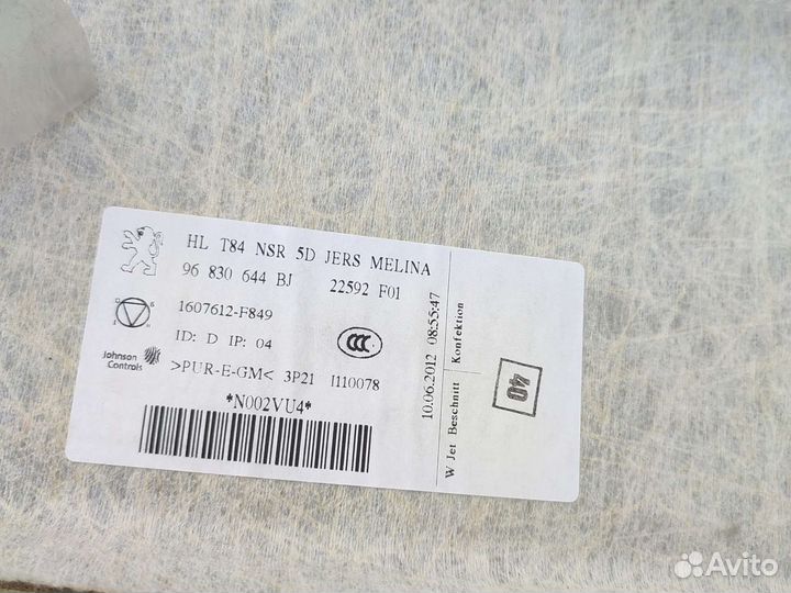 Peugeot 3008 потолок