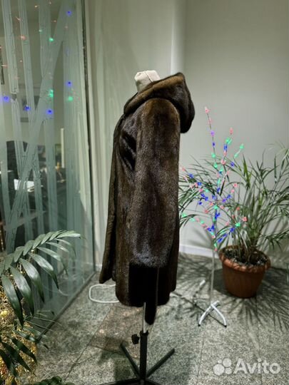 Норковая шуба длинная 44 46 размер