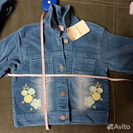 Вельветовый костюм для девочки на 2 годика