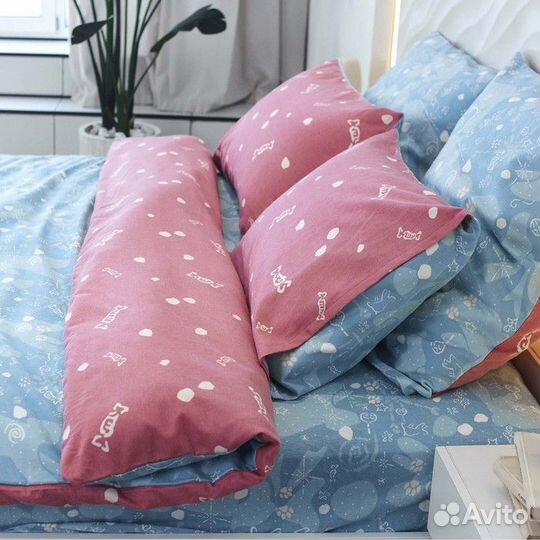 Кпб Евро Ума 200х220, 240х260, 50х70 2шт, фланель