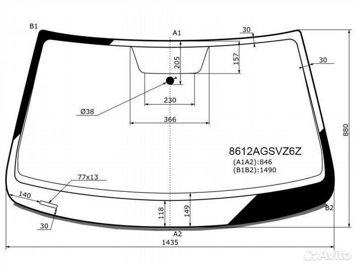 Лобовое стекло VW Jetta 6