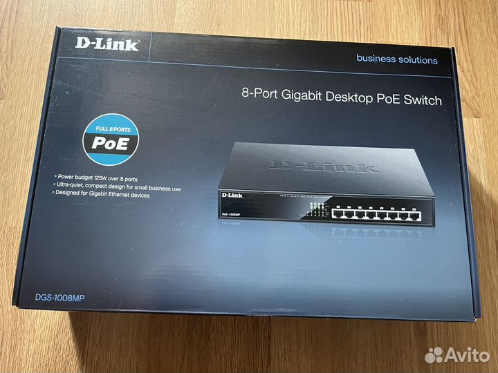 D-link DGS-1008P 8-Port Gigabit Desktop PoE Switch
