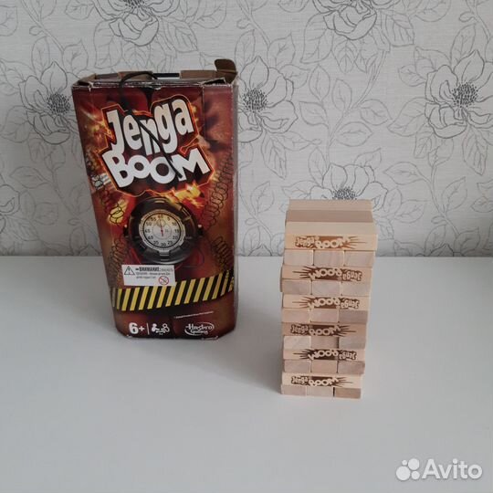Настольная игра Jenga Boom Падающая башня таймер