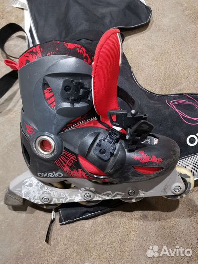 Роликовые коньки детские комплект р. 32-34