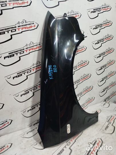 Крыло audi A4 8EC 8ED B7 8E0821106F переднее правое черный KA9538