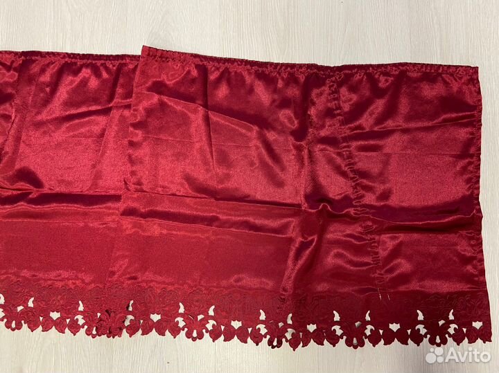 Ламбрекен бордовый. Шторы с ламбрекеном