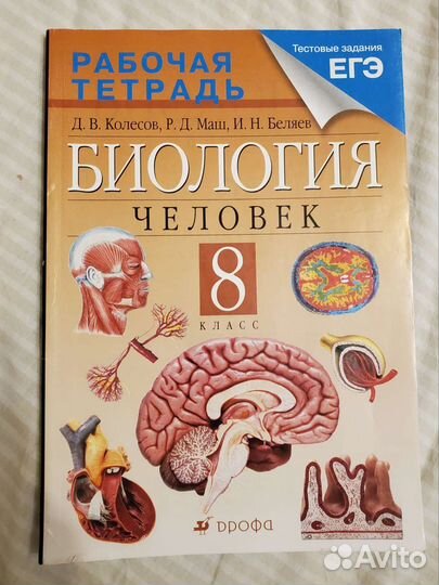 Рабочая тетрадь биология человек 8 класс