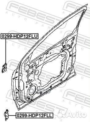 Петля передней левой двери нижняя nissan almera