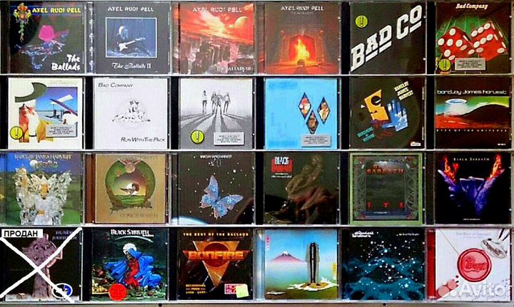 Фирменные CD (metal, rock, art-rock, blues) часть1