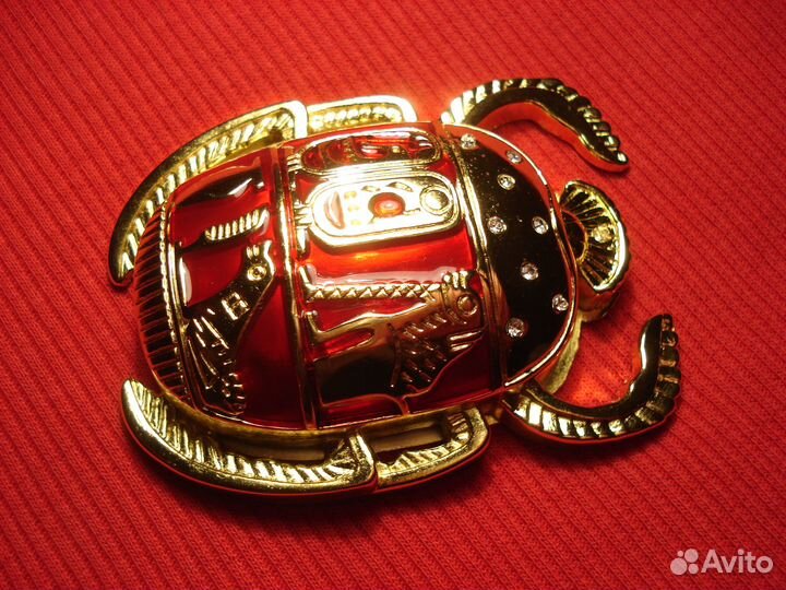 Жук Талисман Скарабей Солнце Свет Для Денег Латунь