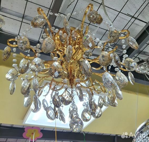 Люстра Потолочная Elvan 13005-3С GD Е27х3