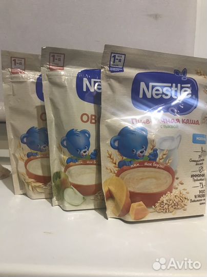 Молочные каши нестле