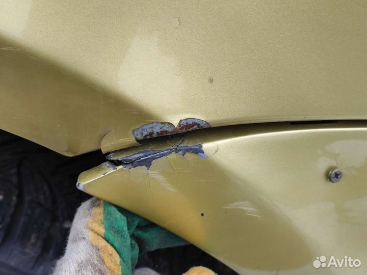 Задний бампер пежо 307 золотой