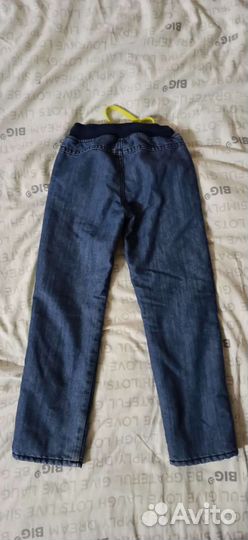 Джинсы детские утеплённые р. 116