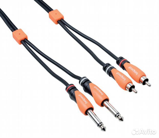 Кабель межблочный 2Jack-2RCA Bespeco SLY2JR500 5 m
