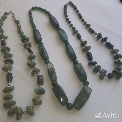 Бусы из СССР, бусы из нефрит