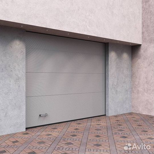 Подъемные секционные гаражные ворота Alutech Trend