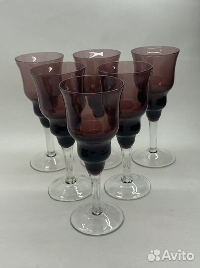 Рюмки СССР цветное стекло