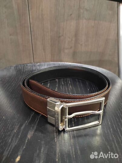 Мужской кожаный ремень ermenegildo zegna