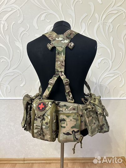 Боевой противоосколочный пояс с кевларом варбелт