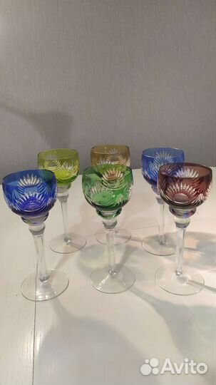 Хрустальные бокалы фужеры рюмки