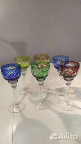 Хрустальные бокалы фужеры рюмки