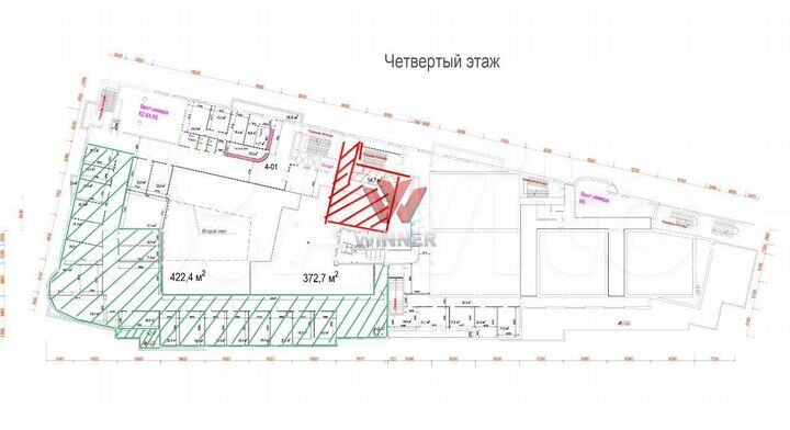 Сдам офисное помещение, 845 м²