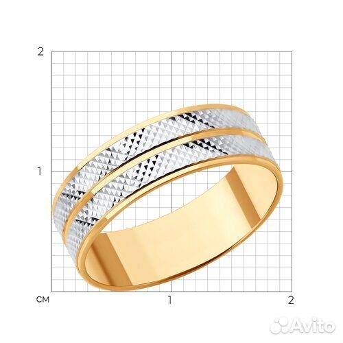 Кольцо sokolov из золота, 110265, р.16,5