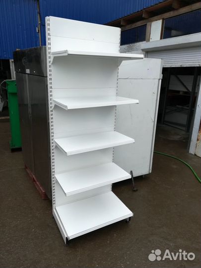 Стеллаж торговый пристенный 220/100/40