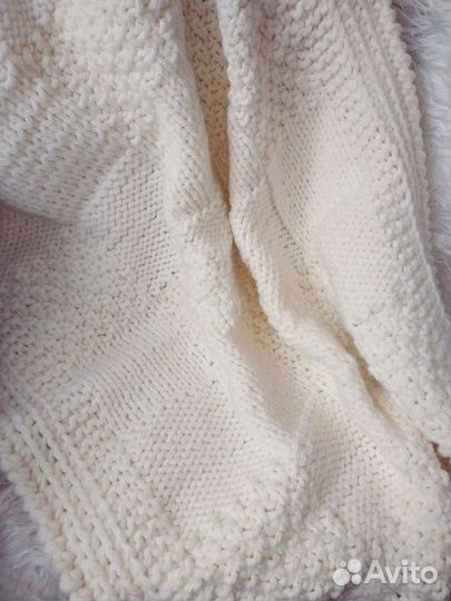 Плед детский вязаный