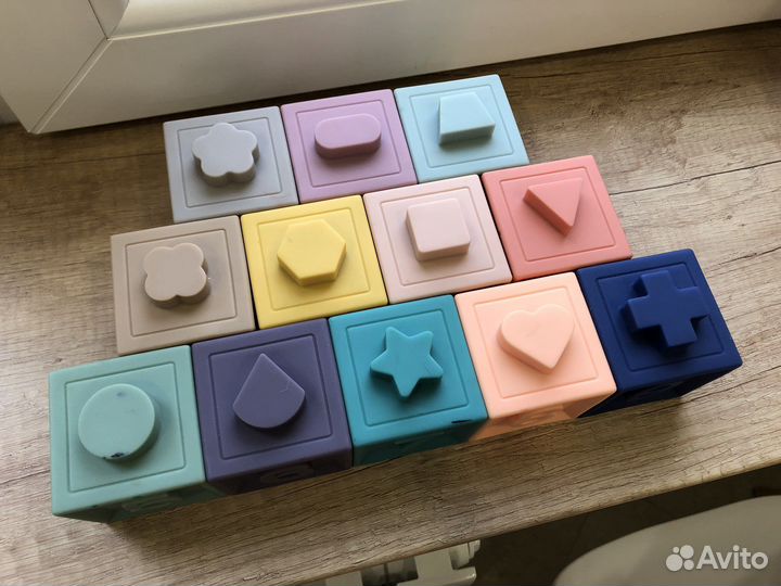 Мягкие резиновые силиконовые кубики числа