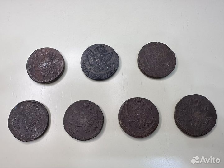 Продам или обмен 5 копеек Екатерины