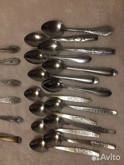 Чайные ложки, приборы из алюминия