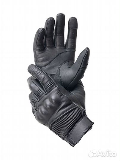 Мотоперчатки starks Alfard черные кожаные