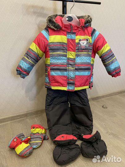 Зимний костюм для девочки 86-92